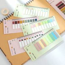 1 Pack Of 200 PET Sticky Notes, Index Tabs, Transparent Writable Labels, Student Office Supplies, Organizational Stationery - A - View 4