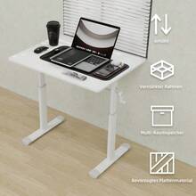 Home Office Desks - White - View 6