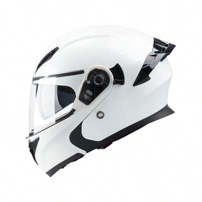 CYCKING Motorcycle Helmet Dual Visor Flip Up Modular Full Face DOT For Adult Men And Women With Smoked Sunshield Quick Release Buckle Four Season Removable Washable