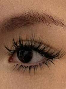 7 Pairs Natural Fluffy False Eyelashes, Suitable For Daily Use, Cartoon Lashes, Travel Essential - Black - View 9