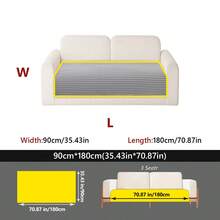 1PC Modern Minimalist Flannel Straight Stripe Sofa Cushion, Pet-Friendly 1-4 Seater Modular Sofa Protector, Suitable For Living Room, Bedroom, Study Decor, Machine-Washable Sofa Slipcover. - Multicolor - View 27