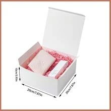 10pcs Gift Box With Lid, 20 X 20 X 10 Cm White Cardboard Gift Box, Suitable For Christmas, Wedding, Graduation, Holiday, Birthday Craft Gift Packaging - View 3