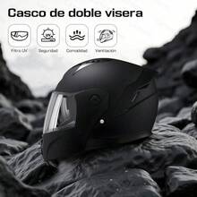 Casco De Motocicleta Con Visera Abatible Sport Dot - Gris oscuro - Ver 2