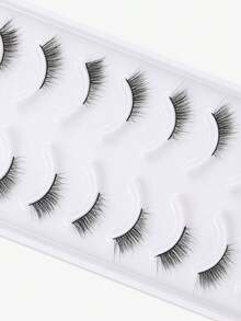 10 Pairs Cat Eye Half Lash Extension Eyelashes, Enlarging Eyes Suitable For Festivals, Travel, Dates And Other Occasions - Black - View 2