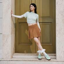 Giày thể thao cổ điển VL COURT CLASSIC "T-Toe" phong cách retro năng động thường ngày. - Màu xanh Bạc hà - Xem 4