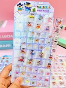 Bộ sưu tập sticker 3D hình hoạt hình dễ thương mới, quà tặng phụ kiện | Thích hợp cho điện thoại, laptop, cốc và nghệ thuật dán sticker | Bề mặt mịn, nhựa cao cấp, sticker thủ công, tự dính, dành cho người yêu thích văn phòng phẩm và người đam mê DIY. - Nhiều màu - Xem 7