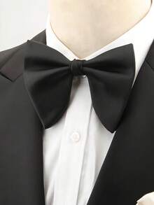 1pc Men's Premium Ox Horn Bow Tie, Suitable For Weddings, Holiday Parties, High-End Suit Accessory Gift,Accessories,Festival - Multicolor - View 1
