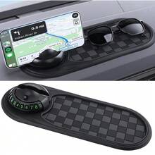 Car Phone Holder, Car Mount, Universal Car Dashboard Mount, Suitable For All Smartphones. - Black - View 1