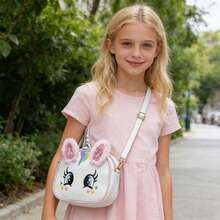 Girls' Mini Crossbody Bag, Cute Handbag Accessory, Dopamine Color Matching, Suitable As Gift For Girls - Children's Cartoon Crossbody Bag - View 2