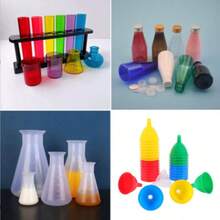 Set de 4 piezas/8 piezas de mini tazas de medición - Cultivar habilidades científicas a través de la medición precisa y una experiencia de aprendizaje sensorial atractiva - Ideal para el desarrollo de la educación temprana y la exploración de la química - Multicolor - Ver 9