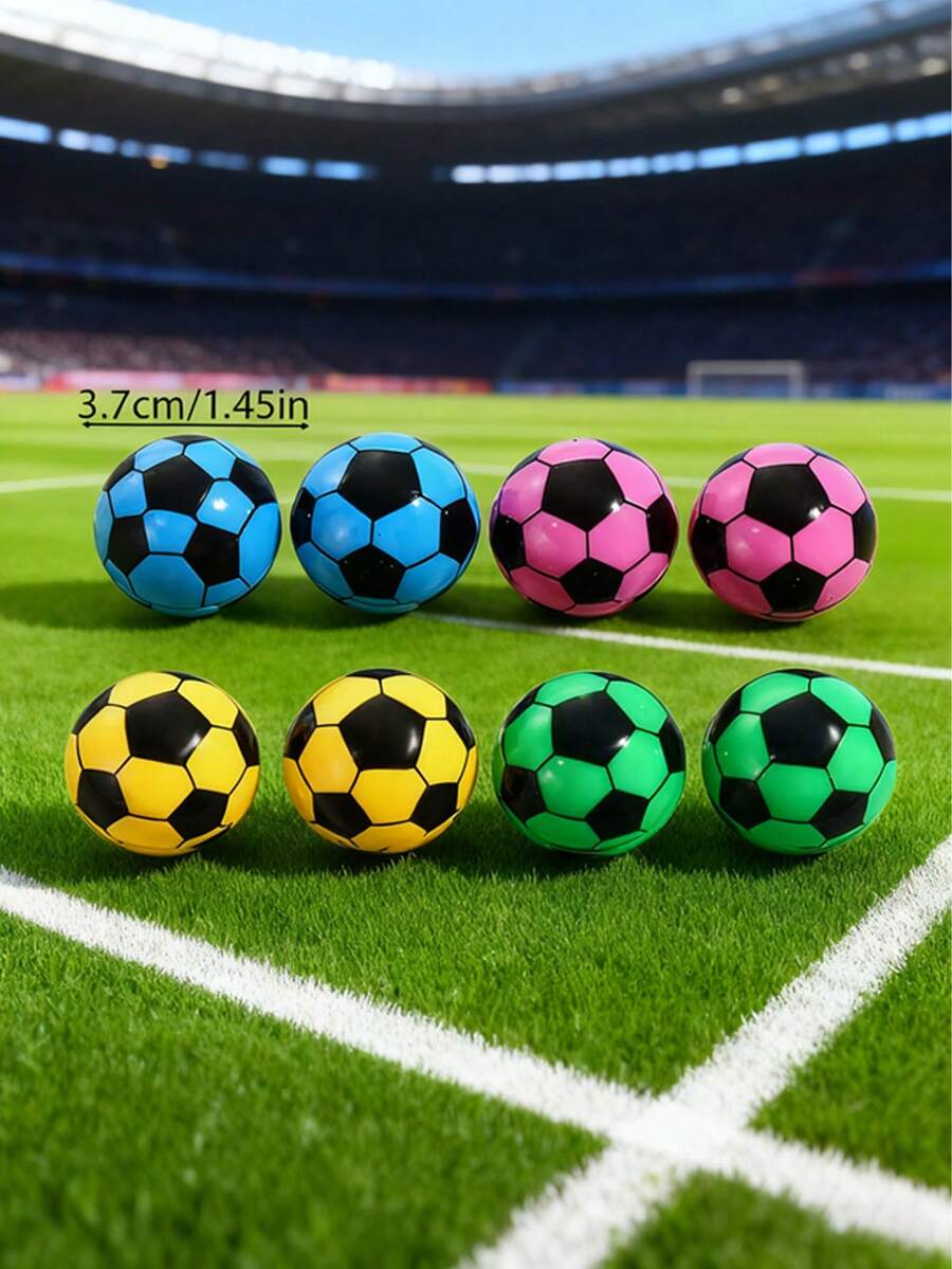 1 pieza/4 piezas/5 piezas Sacapuntas de lápiz con diseño de fútbol, baloncesto, béisbol, sandía en estilo de dibujos animados, color aleatorio, de vuelta a la escuela, para regalo, amigo - Sacapuntas de fútbol - Ver 1
