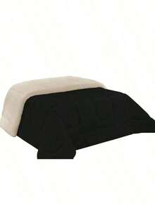 Sherpa Comforter With Blanket/Fitting Set, Queen Size, Thick, Assorted Colors, 2.40cm X 2.20cm - Negro - Ver 4