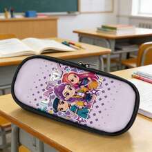 Hasbro Túi đựng bút cỡ lớn chủ đề Thợ săn quỷ K-Pop | Túi đựng văn phòng phẩm nhiều lớp dành cho học sinh | Hộp đựng bút hoạt hình Anime - Nhiều màu - Xem 3