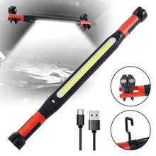 Outdoor COB Floodlight Work Light Bar USB Rechargeable White/Red Lamp With Magnetic & Hook - Work Light - View 2