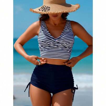 Multi-Style Two-Piece Swimsuit Collection | High-Waisted Tummy Control, Sexy & Flattering, Summer Vacation Swimwear Set