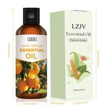 LZJV 100ml/30ml Aceite Esencial de Fragancia de Naranja Dulce, Aceite de Naranja Dulce, Apto para Difusor de Aromaterapia, Humidificador, Fabricación de Jabón/Velas, Unisex, Regalo Ideal - aceite esencial de naranja dulce - Ver 4