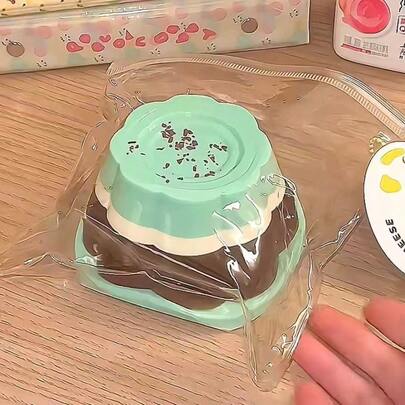 1pc Creative Simulated Mint Cream Chocolate Pudding Squeeze Toy, Soft And Squishy Stress Relief Gadget For Teenagers And Office Workers
