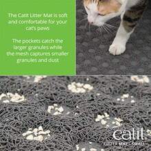 Catit Cat Litter Mat Rectangle Small Grey 44365 - como en la imagen - Ver 2