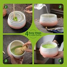 手工竹制抹茶筅，天然茶搅拌器，传统日式抹茶茶具配件 - 八十本立 - 查看 6