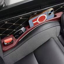 2 Stücke Auto Sitz Lücke Füller Organizer, Auto Sitz Aufbewahrung, Anti-Rutsch Anti-Leck Auto Aufbewahrungsorganizer, Universelles Auto Zubehör, kann Handy, Schlüssel, Karten aufbewahren. - Staufach zwischen Sitz und Sitz - Übersicht 6