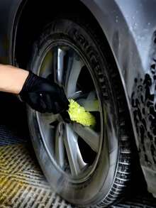Pointed Sponge Wheel Cleaning Brush - Car Detail Cleaning Tool For Wheel Rim Crevices - A - View 4