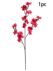 1pc/10pcs Artificial Peach Blossom Branch, Fake Wax Plum Blossom Branch, Plastic Cherry Blossom, Fake Flowers, Ground Floral Arrangement, Landscape Decor, Tree Trunk Decoration, Wedding Flowers, Dried Flower Decor, Artificial Plants, Fake Flowers, Bathroom Soft Furnishing Floral Decor - Multicolor - View 15