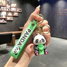 Cartoon Bamboo Panda Keychain Bag Pendant Car Keychain Cute Plush Couple Small Gift Wholesale - Khớp tre - Xem 2