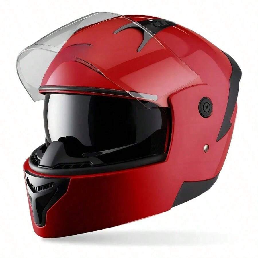 Motorcycle Helmets - Red - View 1