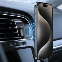 Giá đỡ điện thoại từ tính cho ô tô, nam châm mạnh mẽ, gắn chắc chắn không rung lắc, xoay 360° dễ dàng điều chỉnh, gắn vào cửa gió điều hòa không chiếm diện tích, sử dụng được trong nhiều trường hợp, dùng để xem video và định vị GPS. - F20 - Xem 5
