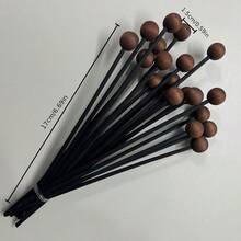 30 Buah Stik Aromaterapi Manik Kayu Kopi - Untuk Ekspansi dan Penggantian, Aksesori Batang Serat Multi-Pori, Inti Pengganti, Aksesori, Desain Minimalis, Dekorasi Rumah Dalam Ruangan, Stik, Cocok Untuk Kamar Tidur - A - View 3