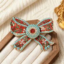 1 chiếc trâm cài áo kiểu Baroque cổ điển tinh tế, trâm cài hình nơ tráng men mỏng manh, phụ kiện thời trang cao cấp sang trọng dành cho nữ, ghim cài áo kiểu cung đình thanh lịch. - Nhiều màu - Xem 9