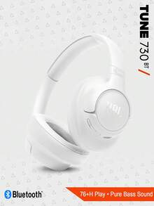 JBL Tune 730BT 无线头戴式耳机，拥有 JBL 纯正低音音效、蓝牙 6.0、可折叠设计、音频线、76 小时超长续航以及 Google 快速配对/Microsoft 快速配对功能。 - 查看 13