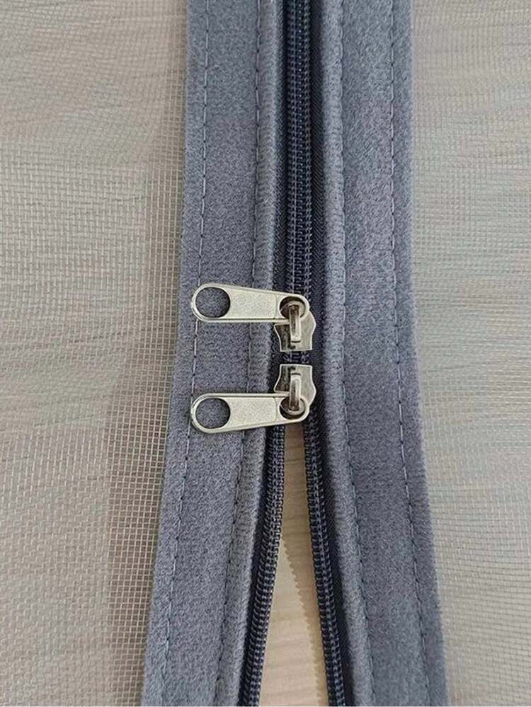 Màn chống muỗi dạng lưới màu xám, loại dùng cho cửa sổ, tự dính, dễ lắp đặt, có thể sử dụng trong phòng ngủ, nhà bếp, phòng khách, thoáng khí, có khóa kéo. - Cửa sổ màn hình - Xem 3