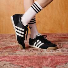 Adidas R71 “T字形鞋”经典复古薄底运动鞋 - 黑色 - 查看 1