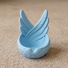 Angel Wing Jewelry Tray Decorative Trinket Dish Catchall Bowl For Rings Earrings Necklaces Vanity Bathroom Desk Organizer For Cosmetics Crystals Office Supplies Storage Home Decor Gift - Multicolor - View 14