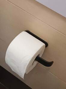 1pc U-Shaped Toilet Paper Holder - Minimalist Bathroom Storage, Self-Adhesive Toilet Paper Rack, Minimalist Design, Plastic Material, Only Suitable For Smooth Hard Surfaces Like Tiles/Glass. Please Thoroughly Clean The Wall Before Use, Allow 24 Hours After Sticking To Avoid Violent Pulling To Prevent Falling Off. - Multicolor - View 5