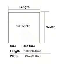 1pc Women's Elegant Solid Color Square Lace Trim Headscarf, Multifunctional As Headscarf, Shawl And Hair Accessory, Suitable For Use In Mosques, Fashionable Casual Accessory For Summer - 白色 - 查看 6