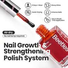 Beetles Spring Nail Polish Set - Golden Harvest 6 Colors Quick Drying Long-Lasting Burgundy Red Brown Jelly Glitter Spring Nail Polish For DIY At-Home Manicure Spring Gift For Women - ColorT - 查看 5