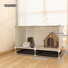 Large Animal Cage With Litter Tray, Suitable For Hamsters, Squirrels And Other Small Pets - Splicing - View 7
