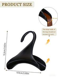 重型手提包挂架壁挂式收纳架，适用于手提包、腰带、围巾、帽子等，塑料衣橱挂钩，收纳展示架，完美适用于卧室、衣橱、玄关等家居装饰，多功能收纳架，节省空间，时尚配饰收纳架 - 彩色 - 查看 8