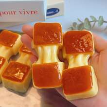 TABA品牌可爱软萌玩具，甜点造型，柔软果冻质地，触感丝滑，趣味礼品，适合办公室使用，减压玩具，可爱装饰品 - 彩色 - 查看 6