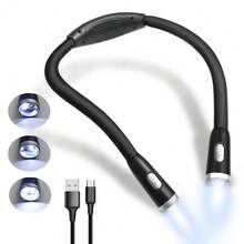 Luz de cuello LED suave y cómoda, adecuada para leer, estudiar, correr de noche al aire libre y una iluminación amigable para los ojos para transmisión en vivo - Lámpara de cuello - Ver 4