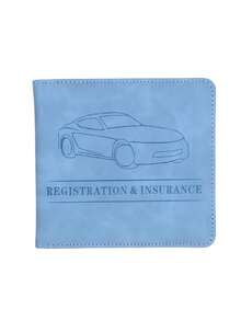 Organizador de documentos de vehículo de lujo - Un soporte compacto para tarjeta de registro y del vehículo con múltiples ranuras funcionales, adecuado para todos los modelos de automóviles, duradero para almacenar licencia de conducir, pasaporte, boletos, etc. - Multicolor - Ver 16