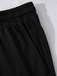 Men's Printed Pattern T-Shirt Shorts Set,  Von Dutch Shirt,Graphic Tees, 2026 New Casual Men's Set,Camisetas Para Hombre,Shorts De Hombre - 黑色 - 查看 5