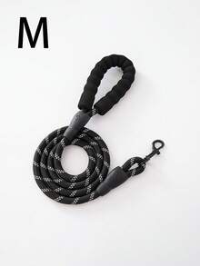 1套黑色猫狗反光牵引绳，宠物遛狗牵引绳，适用于猫狗，2条装 - 黑色 - 查看 13