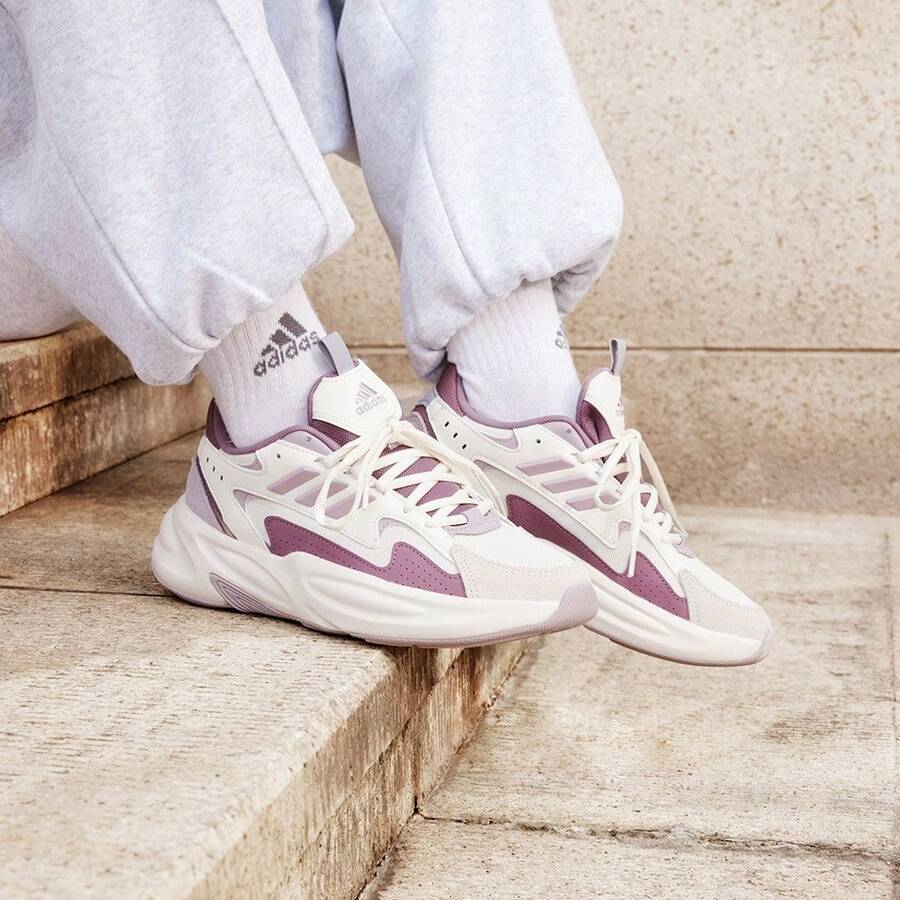 OZWAVE “Bobo Shoes”复古厚底运动鞋，休闲运动鞋 - 紫丁香色 - 查看 1