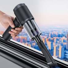 SUITU Máy hút bụi ô tô 18000Pa, máy hút bụi mini cầm tay 4 trong 1 với chức năng thổi và hút, được trang bị nhiều đầu hút, động cơ không chổi than có thể sạc lại và bộ lọc có thể giặt được, thiết kế độ ồn thấp, thích hợp cho ô tô, nhà cửa, thú cưng và văn phòng. 11.1V 2000mAh - màu đen - Xem 2