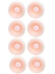 2/8/16pcs Reusable Women Nipple Covers Invisible Breast Petals With Travel Storage Box - Pink - View 13