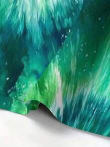 Fashion Women's Tie-Dye Short Sleeved Dress Vibrant Emerald Teal Spiral Summer Top Fashionable Ladies Sports Dress In Green And Blue Hues Versatile Sleeveless Style - Nhiều màu - Xem 3