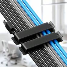 10-Slot Self-Adhesive Cable Clips, Ultimate Cable Management Tool Suitable For Desks, Home, Cars And Office Supplies, Helps Keep Cables Tidy And Organized! - A - View 5